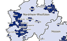 In NRW beteiligen sich zahlreiche Kommunen an der 115.