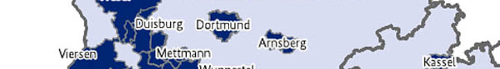 In NRW beteiligen sich zahlreiche Kommunen an der 115.